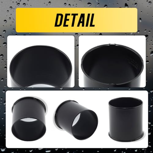 2Pcs 4.25" Stainless Trailer Wheel Center Caps, 4.22" H Matte Black - color: Matte Black, size: 4.25" Hub 4.22"H