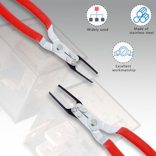 2 PCS Relay Tester, Electrical Disconnect Pliers, Automotive Relay Fmm Fuses Puller Tool, Automotive Relay Tester (Red)