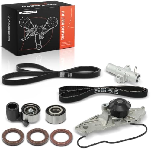 A-Premium Timing Belt Kit with Water Pump Compatible with 03-18 Honda Acura
