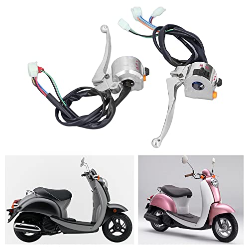 Motorcycle Handlebar Switch, Motorcycle Turn Signal Switch, 22mm Drum Brake Handle Bar Switch Motorcycle Multi-Function Handlebar Switch Button for Chinese Scooter