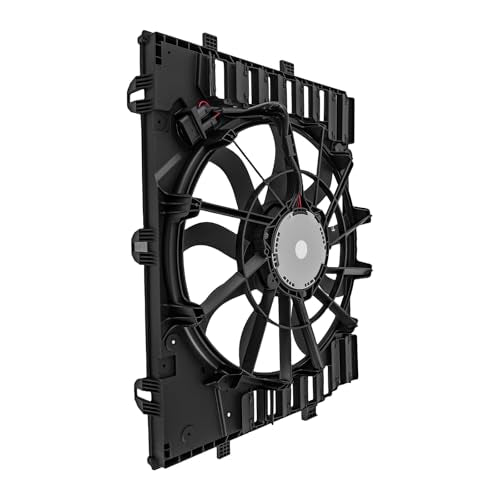 maXpeedingrods Electric Radiator Cooling Fan Assembly Fits for Volkswagen Touareg 2012-2017, 7P0121203H 7P0121207B 7P0121203K