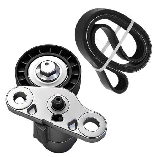 Serpentine Belt with Tensioner Assembly For Chevrolet GMC 1999-2008 - size: 90K-38159