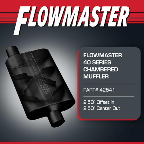 Flowmaster 40 Series Chambered Muffler – 2.50" Offset In / 2.50" Center Out - color: Offset In / Center Out