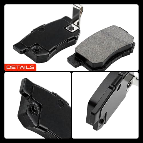 A-Premium Front and Rear Ceramic Brake Pads Compatible with Honda & Acura