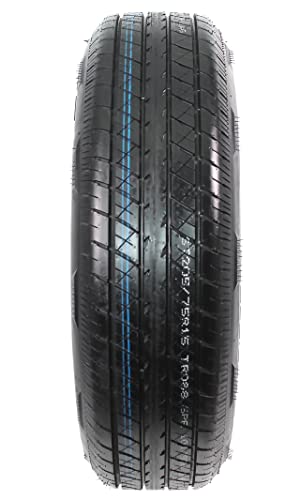 eCustomrim Radial Trailer Tire Rim Assembly ST205/75R15 Load C 5 Lug Silver