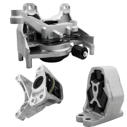 112206RC1C Engine Motor & Transmission Mount Kit Fit Nissan Rogue 1.5 2023 2021 2022 2024 (FWD ONLY), Motor Mount Trans Mount Kit w/Torque Strut Mount Replaces 112206RC1A 113606RC0B