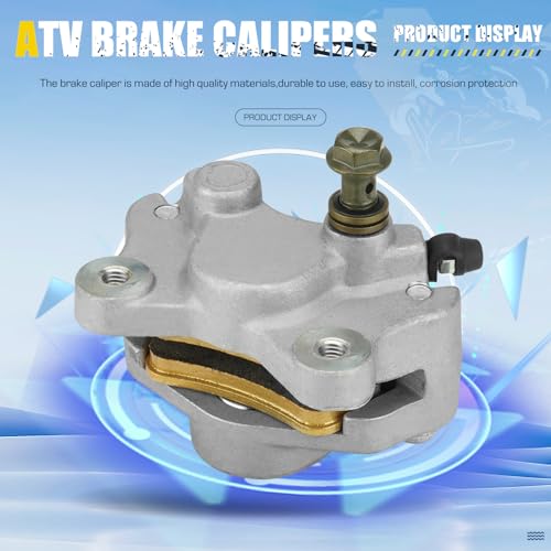 Front Rear ATV Brake Calipers Set with Pads for Arctic Cat 400 500 1998 1999 2000 2001 2002, Replace for 0402-011 0402-010, 3 Set,Left/Right Calipers