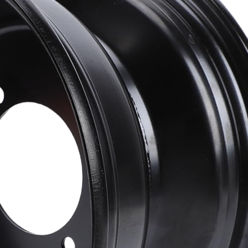GOTOTOP 8 Inch ATV Front Wheel Rim, 4 Holes 19x7-8 Steel Wheel Hub for Go Kart ATV Quad Dirt Bike Buggy Black Coating