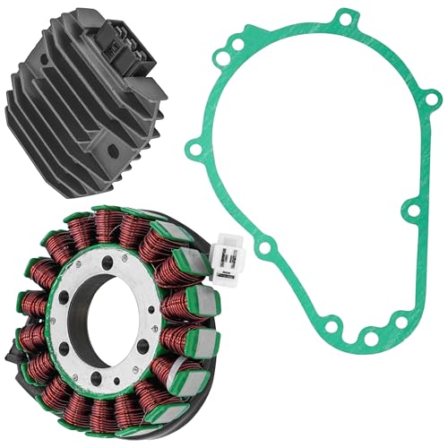 Caltric Stator & Regulator Rectifier W/Gasket Compatible with Kawasaki Zzr600 Zx600E 2002-2005