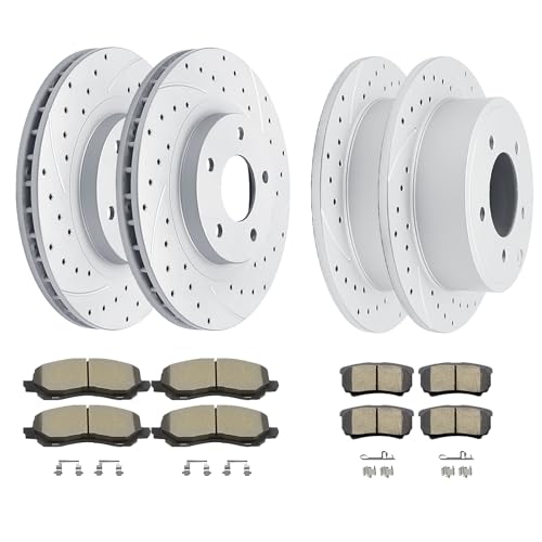 Acinoparts Front & Rear Brake Kit for Chrysler 200 Sebring Jeep Patriot - size: HMBK5303853036