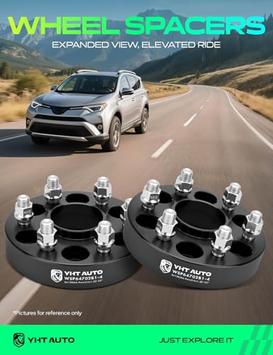 YHTAUTO 6x120 Hub Centric Wheel Spacers 1.25 Inch for Buick, Chevy, GMC - size: 1.25 Inch Thickness, style: 4 PCS
