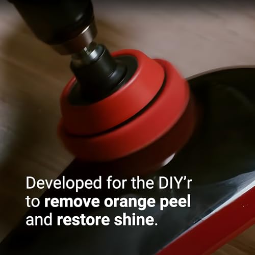 TouchUpDirect Polishing Kit – Remove Orange Peel and Restore Shine DIY – Sanding & Polishing Pads, Polish & Polishing Wax, Drill Extension, Backing Plate and Microfiber Cloth – 9 Items