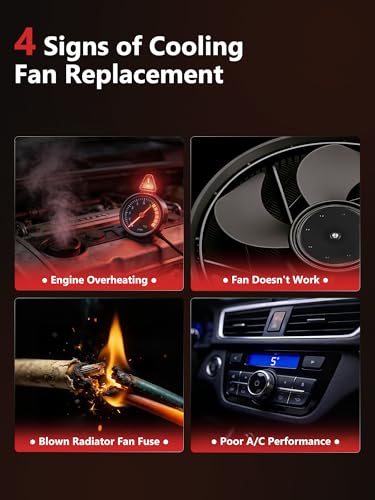 Engine Radiator Cooling Fan Assembly for Jeep Renegade 2015 2016 Fiat 500X - style: Jeep Renegade 2015-2018