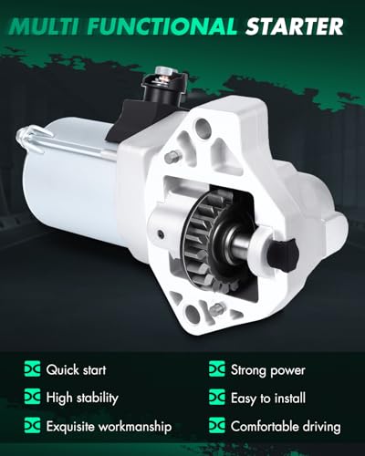 SCITOO Starter Motor 19252 for ACURA RLX 2014-17 V6 3.5L 3471cc J35Y4 for Honda Accord 2013-17 V6 3.5L 3471cc J35Y1 for Crosstour 2013-15 V6 3.5L 3471cc 12V Rotation: CCW 19 Tooth - size: SM740-11