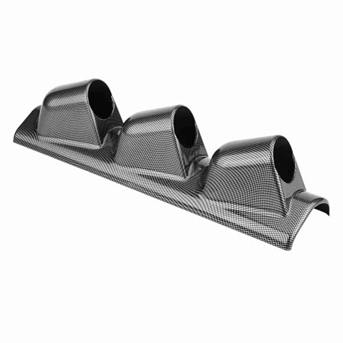 Universal Heavy Duty Racing Sport Meter Gauge Pillar Mount Pod Holder Bracket Gauge Holder,Carbon Fiber Color (3 Hole) - size: 3 Hole