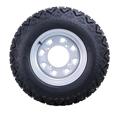 WANDA ATV Tire Wheel 23X10.5-12 4PR w/ 4x156mm PCD 4+3 Silver Rim-17036,S2 - size: 23x10.5x12 w/4x156mm 4+3 wheel