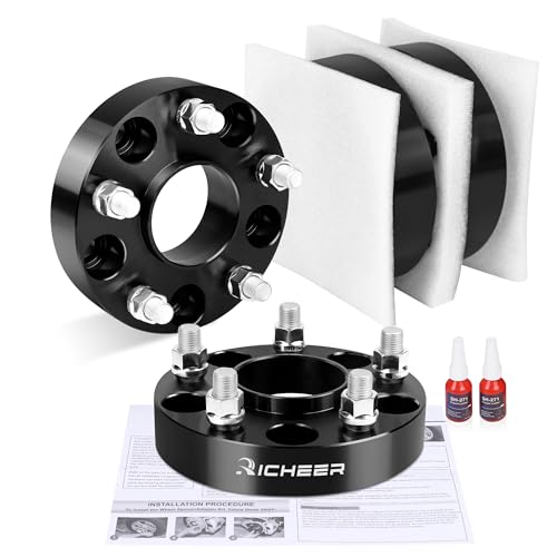 Richeer 1 inch 5x120mm Hub Centric Wheel Spacers for Camaro CTS XTS Equinox - size: Thickness: 1 inch