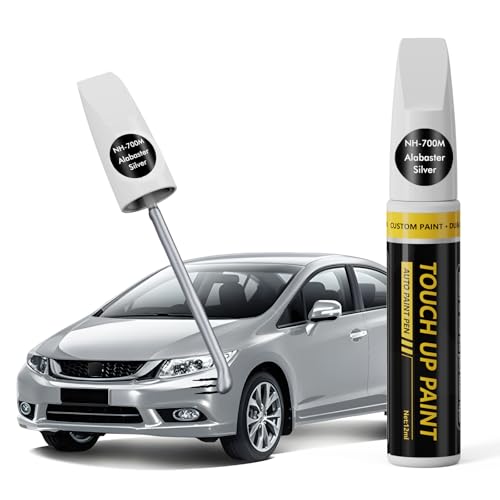 (Alabaster Silver (NH700M) Car Touch Up Paint for Honda - color: Alabaster Silver (NH700M) for 2025 CR-V/2025 CIVIC/2025 Accord/2025 HR-V/2025 Pilot/2025 Odyssey/2025 Ridgeline/2025 Passport