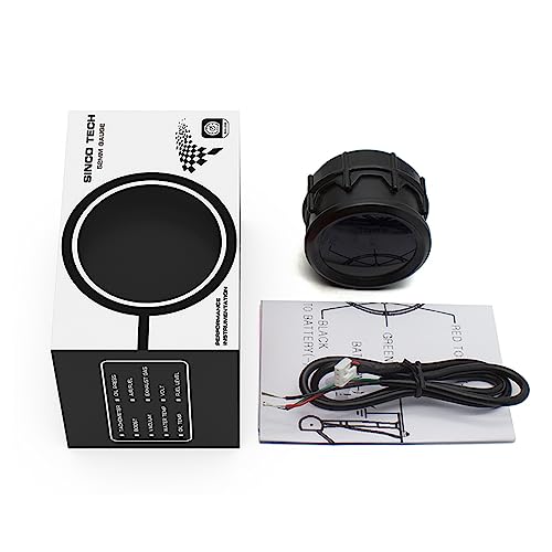 2 Inches 52mm Car Fuel Level Digital Gauge Automobile Blue Backlight Universal Meter (Fuel Gauge)