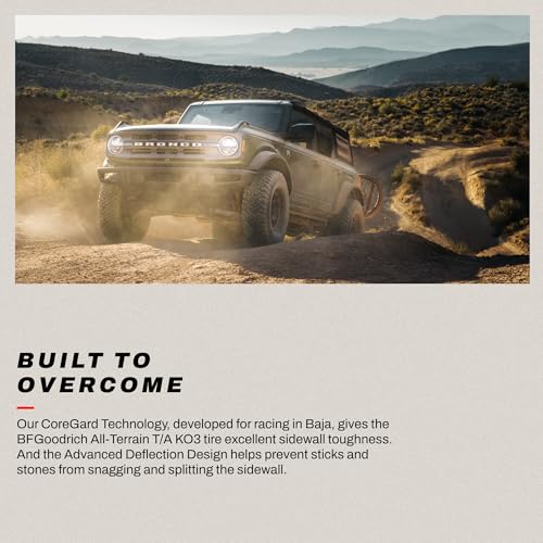BFGoodrich All-Terrain T/A KO3 Car Tire for Light Trucks, SUVs, and Crossovers, LT275/70R18/E 125/122S - size: LT275/70R18/E 125/122S