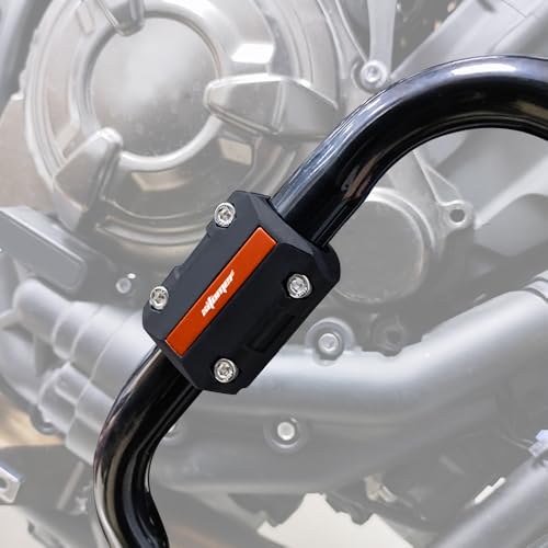 Xitomer 1 Pair 22/25/28mm Motorcycle Engine Guard Bumper Crash Bar Sliders - color: Orange