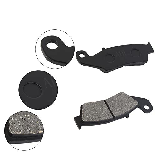 AHL Brake Pads Set for Honda XR650L XR650 L 1993-2015/XR 650 R 2000-2007/XR600R XR600 R 1991-2000/XR400R XR400 R 1996-2004/ CRF230 L/M 2008-2011 (Semi-metallic) - size: Semi-metallic