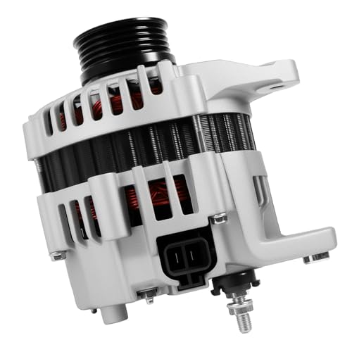 Alternator 13789 for 1999-2002 Frontier 3.3L, 2000-2002 Xterra 3.3L V6 Vehicle Replacement Alternator 80Amp 5-Groove Pulley OE 13789N 231004S100 LR180756 LR180756B LR180756R 210-3128 - color: OE: 13789