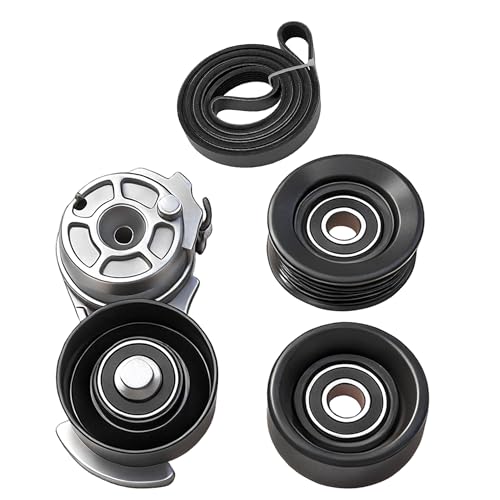 Serpentine Belt Kit With Tensioner And Idler Pulley For Ford Mustang - size: Ford Mustang (00-02)