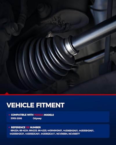 KAX CV Axle Front Driver and Passenger Side for Honda - size: Front - 66-4224 66-4225