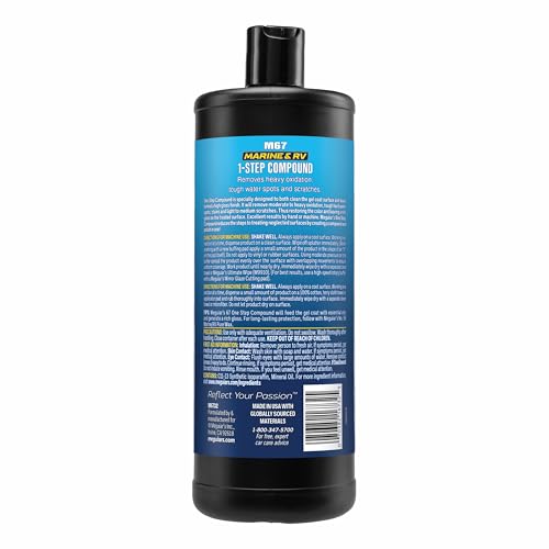 Meguiar's M67 Marine/RV One-Step Compound, 32oz - size: 32 Fluid Ounce, style: One-Step Compound (32 Oz)