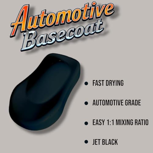 LiME LiNE Automotive Basecoat with Urethane Reducer Quart Combo Pack (Black Combo) - color: Black Combo