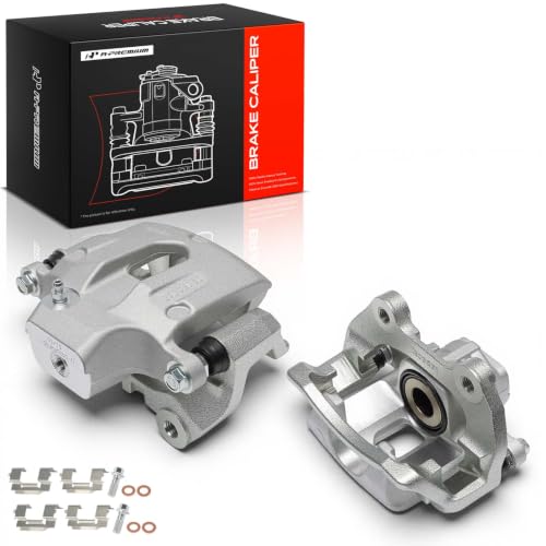 A-Premium Rear Left and Right Side Disc Brake Caliper with Bracket - style: Rear Driver and Passenger