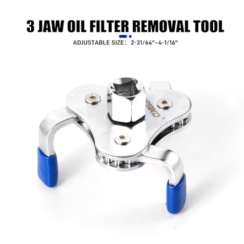 2-3/8" to 3-3/4" Adjustment Oil Filter Wrench 3 Jaw Universal - size: 63.5-110mm 3-jaw