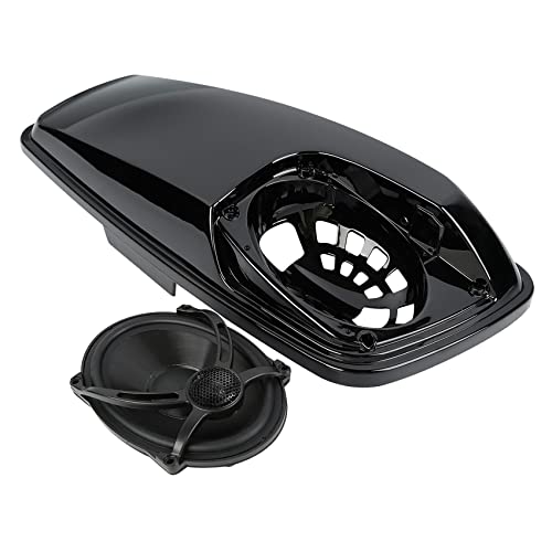XMT-MOTO Hard Saddlebag Lids W/ 5"X7" Speakers Fit for Harley Touring - style: Black Dual 5x7 Speaker Saddlebag Lids 4 Speakers (14-later)