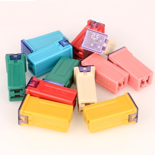 Gebildet 12피스 12V-24V 자동차 톨 프로파일 Jcase 박스 모양 다양한 퓨즈 트럭, 자동차 및 SUV, 보트(20A/25A/30A/40A/50A/60A, 각 2개) - color: 톨
