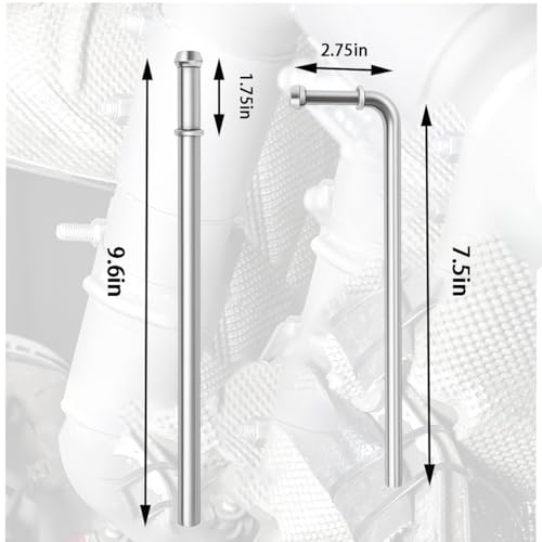 12PC Heavy-Duty Rubber Exhaust Hose Hanger Kit, Includes 90° 7.6-inch Long and Straight 10-inch Long Brackets, Low-Carbon Steel Galvanized 2-Hole and 4-Hole Insulated Brackets