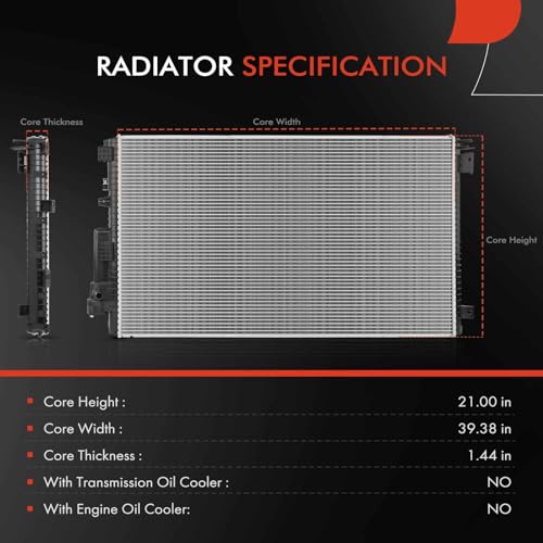 A-Premium Engine Coolant Radiator Assembly Compatible with Ford Model