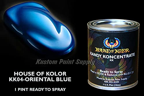 House of Kolor Oriental Blue Kandy KK04 1 Pint Can Ready To Spray