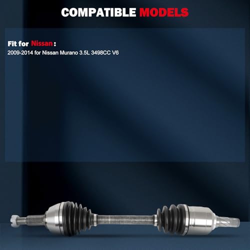 CCIYU CV Axle Shaft Assembly for Nissan Murano 2009-2014 - size: 17-5795