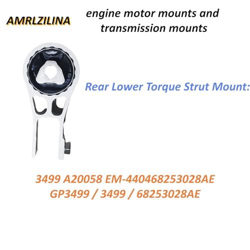 Engine Motor Transmission Mount Kit for Compass 2017-2022 - size: 2017-2022 Jeep Compass 2.4L 6 Speed