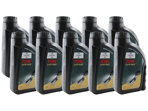 Fuchs 10 Liter TITAN CVTF FLEX Continuously Variable Transmission Fluid (10 x 1L)