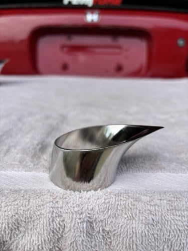 304 Stainless Steel Teardrop Exhaust Tip — Weld-On Universal Turbo Exhaust Outlet, Custom Fabrication Performance Tip, Corrosion Resistant (1.75" / 44mm) - size: 1.75"