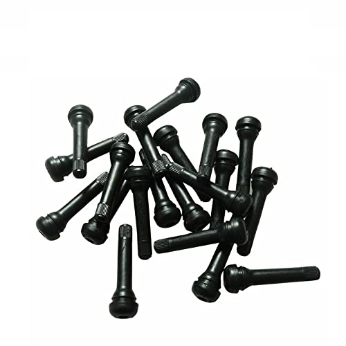BLACKHORSE-RACING 50PCS TR418 Valves Standard 2" Snap in Tubeless Rubber Tire Valve Stem - size: TR418-50pcs