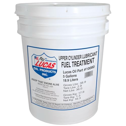 Lucas Oil 10080 Upper Cylinder Lube/Fuel Treatment, 5 Gallon Pail