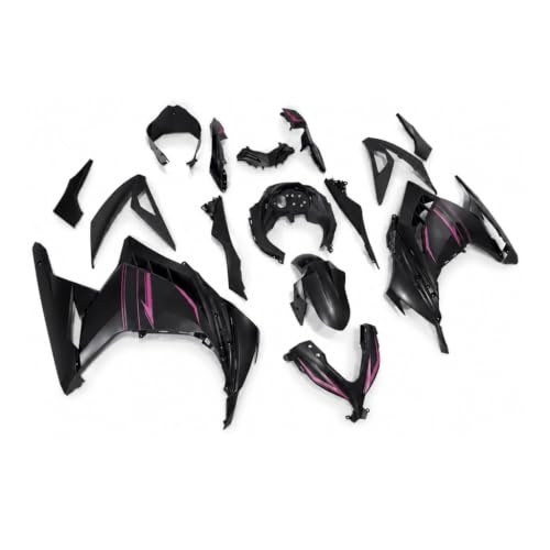 US STOCK Pink Black Fairing Fit for Kawasaki Ninja 2013-2017 EX300 - color: 016 Pink Black