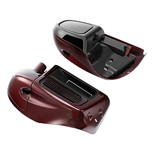 Wicked Red/Twisted Cherry Water Cooled Vented Lower Fairing Fit for Harley 2018-2019 Road Glide Ultra; Electra Glide Ultra Limited Low; Electra Glide Ultra Limited - color: For Harley 2018-2019 Wicked Red