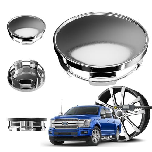 2.5Inch 63MM Wheel Center Caps for Dodge RAM 1500 Rim Hub Caps 6KF18TRMAA, Pack of 4 (Chrome, Outer 63MM, Inner 56MM) - color: Chrome, size: Outer 63MM , Inner 56MM