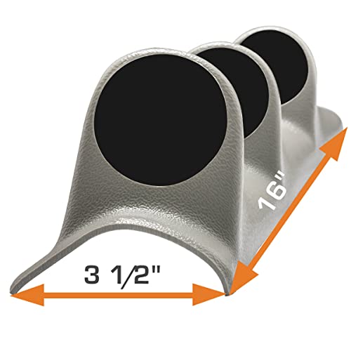 GlowShift Universal Gray Triple Pillar Gauge Pod Holder
