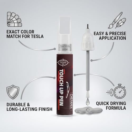 Touch Up Paint Pen for Tesla Model 3/Y/S/X (Deep Blue Metallic(PPSB))–Exact Color Match Car Paint Scratch Repair, 2-in-1 Brush & Pen, DIY Chip & Scratch Fix,Automotive Scratch Repair Pen - color: Deep Blue Metallic(PPSB)