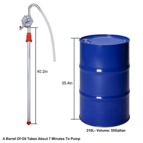 LYCARESUN 15 to 55 Gallon Drum Pump,Aluminum Hand Fuel Pumps - style: Aluminium